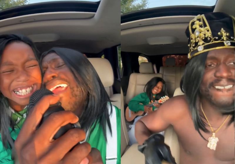 Família feliz canta “Hey Ya!” fantasiada no carro e vídeo contagiante passa de 17 milhões de views